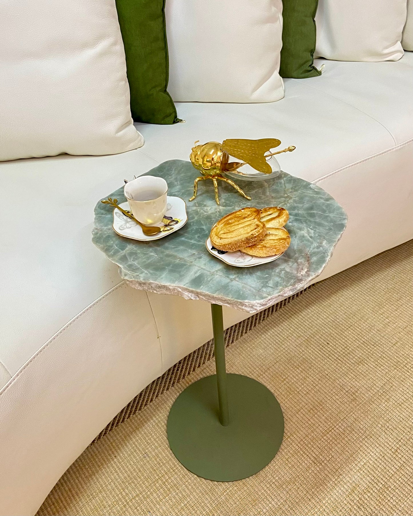 Linha Zera Orgânica -Quatzito Verde Esmeralda - Base cor Verde