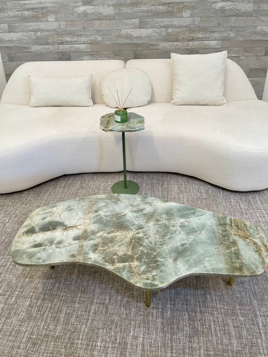 Mesa de Centro - Dunas Quartzito Verde Esmeralda