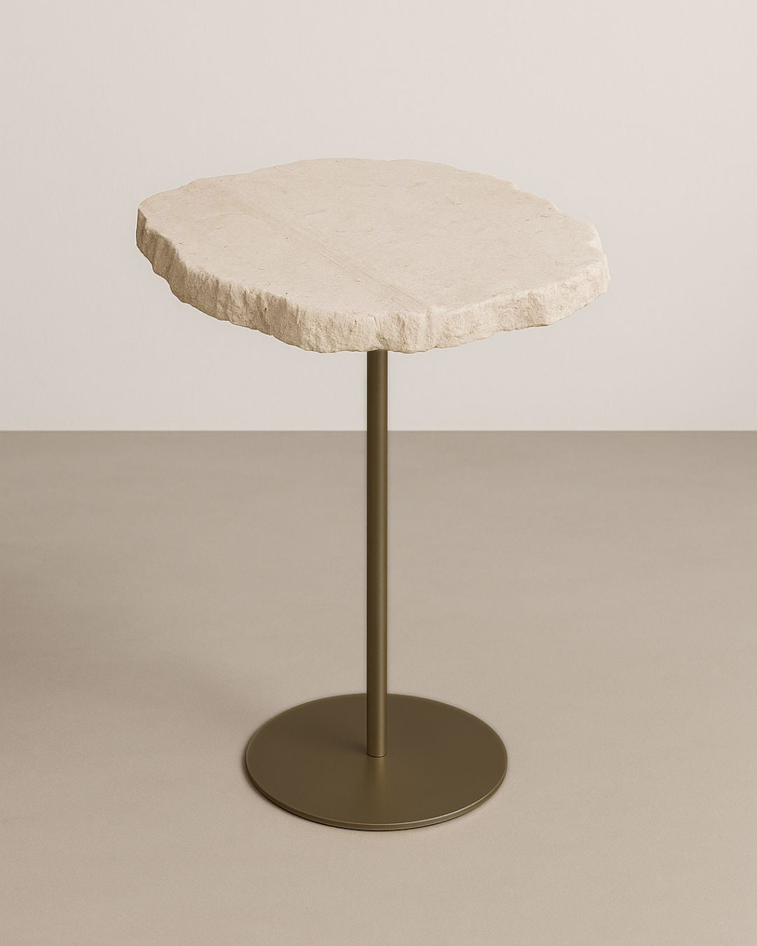Mesa Orgânica Zera Mármore Travertino Romano Legítimo