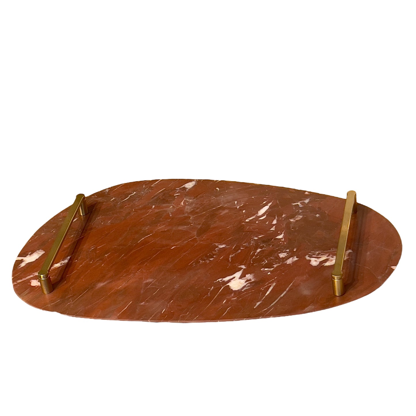 Bandeja Mármore Vermelho Napoleão 30x44cm