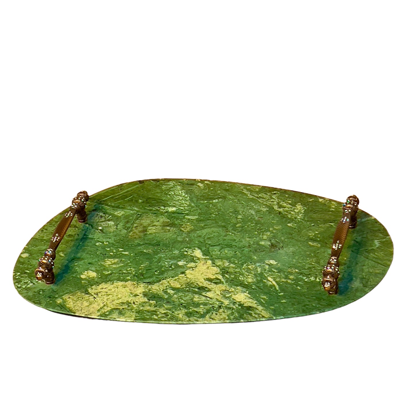 Bandeja Concha Mármore Verde Guatemala 30x44cm