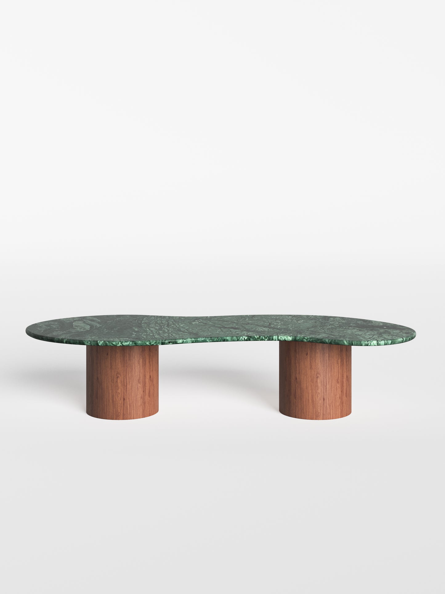 Mesa de Centro Sonatta Mármore Verde Guatemala/ Base Cilindro Maior