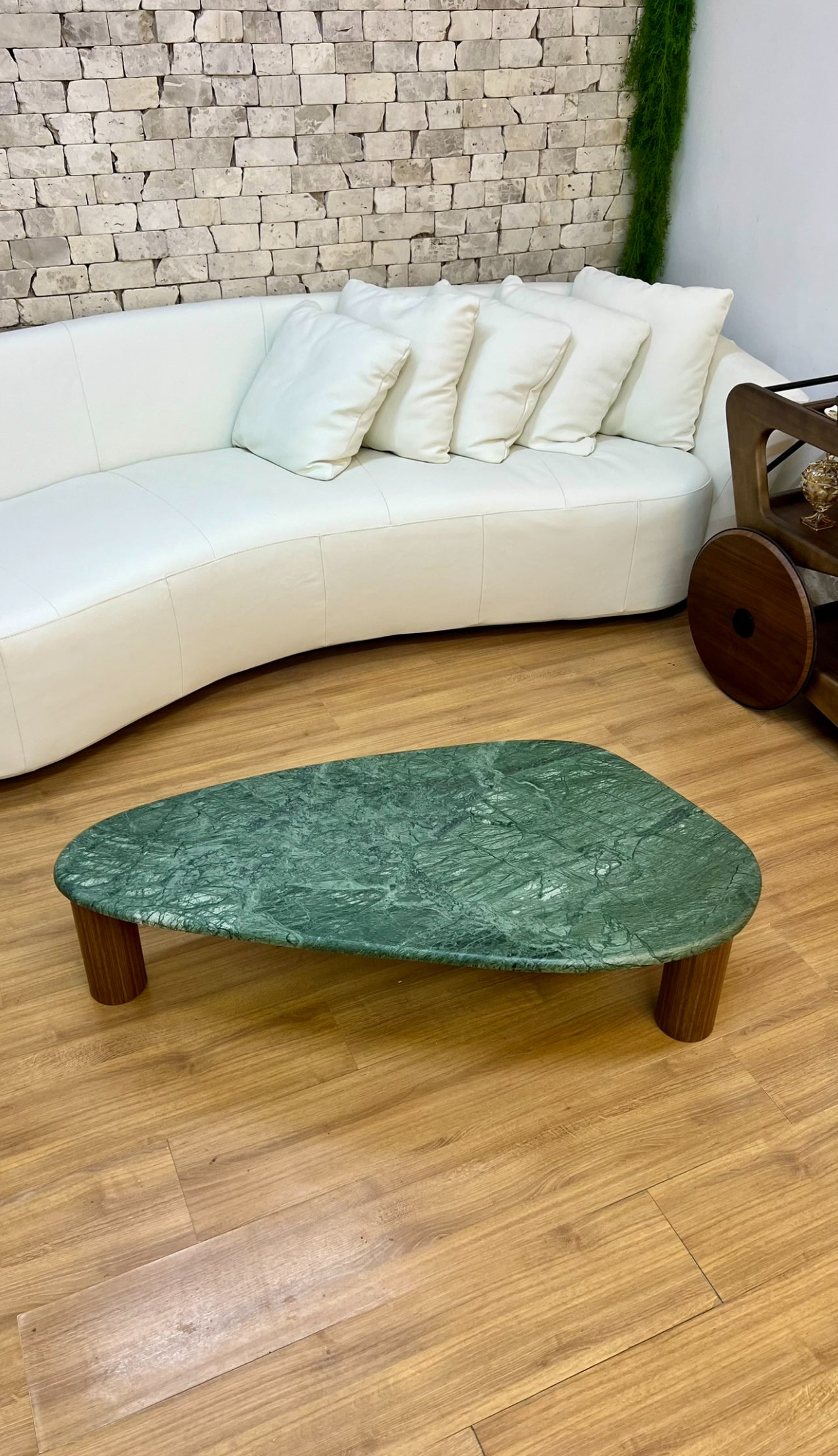 Mesa de Centro - Itália Mármore Verde Guatemala